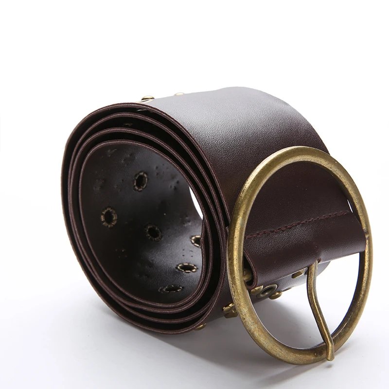 PU Vintage Wide Belt Rivet Pin Buckle Belts PU Vintage Wide Belt Rivet Pin Buckle Belts