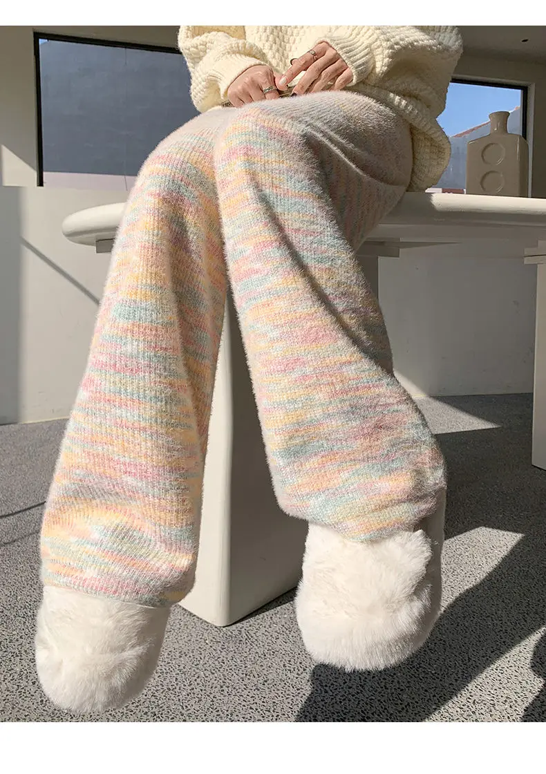 weet Rainbow Tie-dye Women Pants