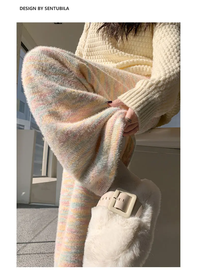 weet Rainbow Tie-dye Women Pants