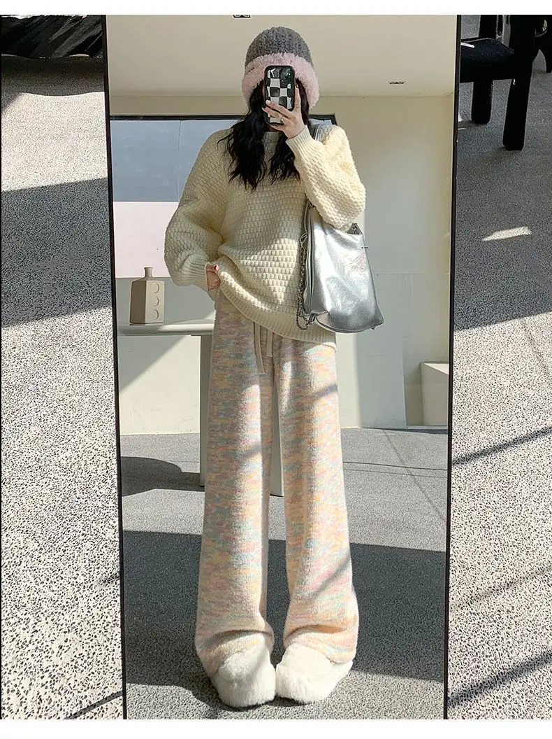 weet Rainbow Tie-dye Women Pants