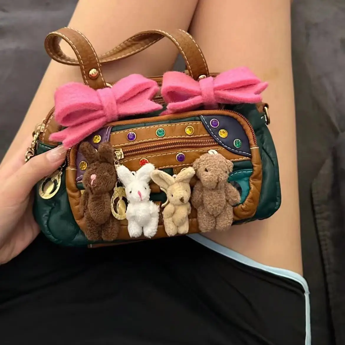 Bow Storage Purses mini Tote Bags