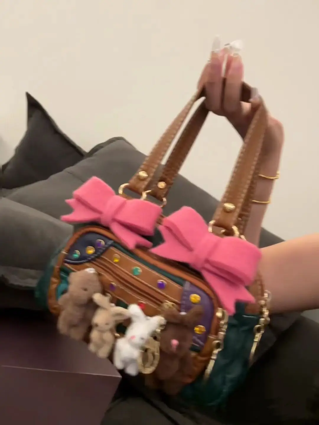Bow Storage Purses mini Tote Bags