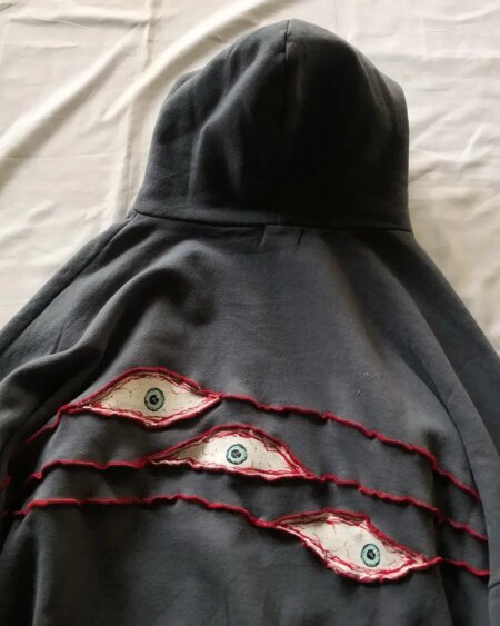 Y2K Eye Patchwork Loose hoodies