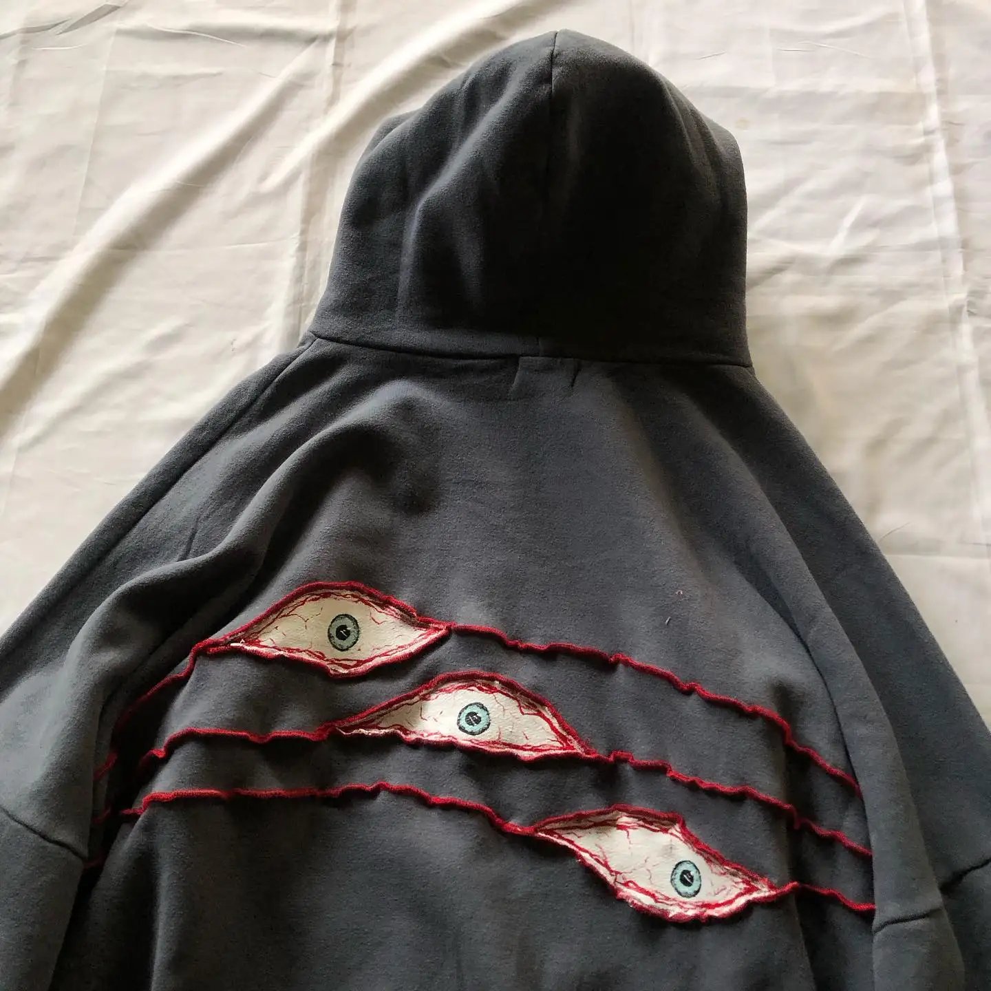 Y2K Eye Patchwork Loose hoodies Y2K Eye Patchwork Loose hoodies