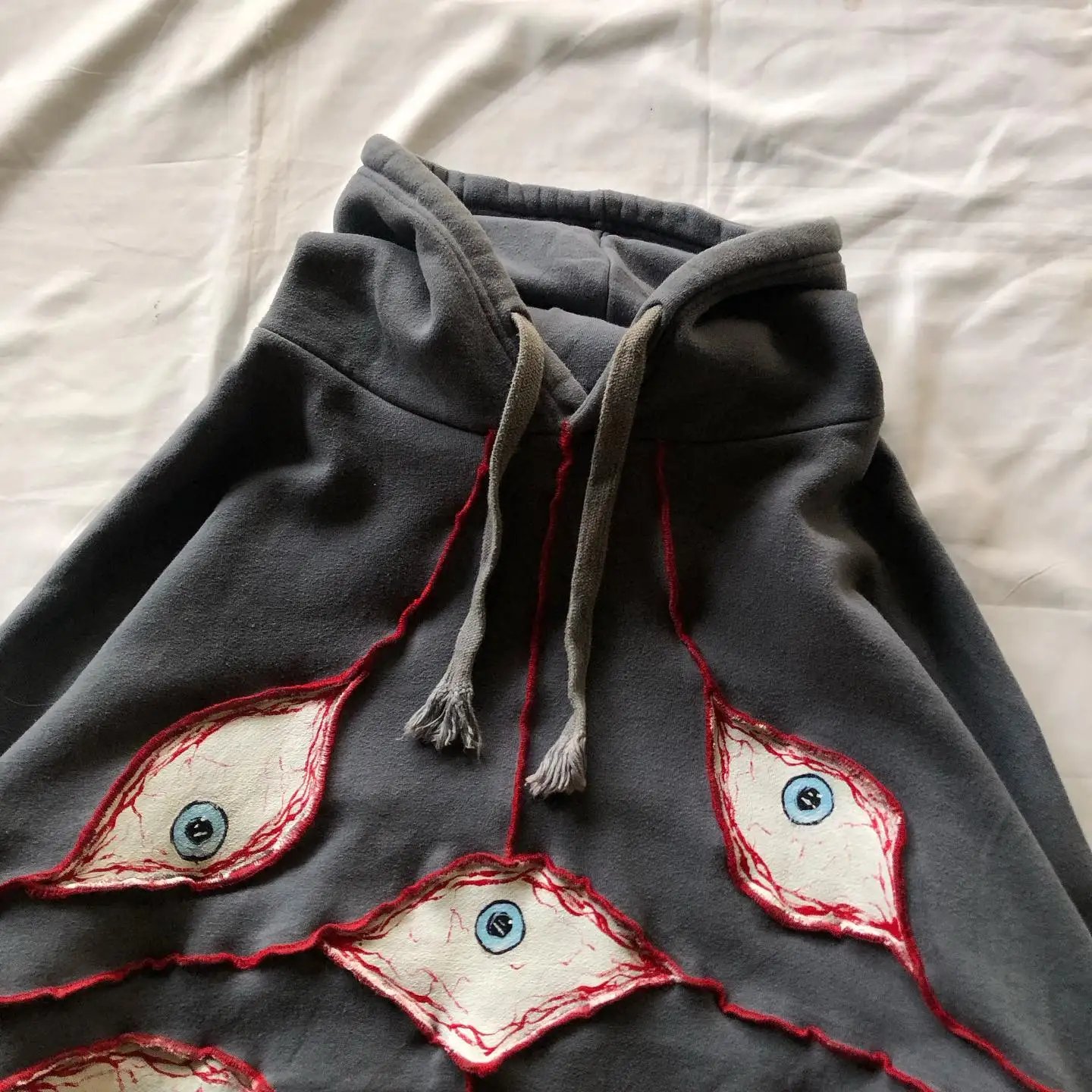 Y2K Eye Patchwork Loose hoodies Y2K Eye Patchwork Loose hoodies