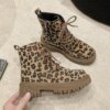 leopard print ankle boots