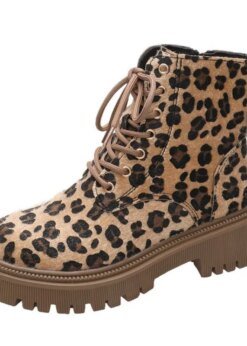 leopard print ankle boots