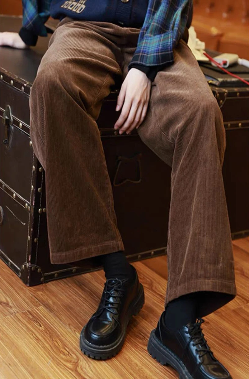 High Waist Corduroy Pants