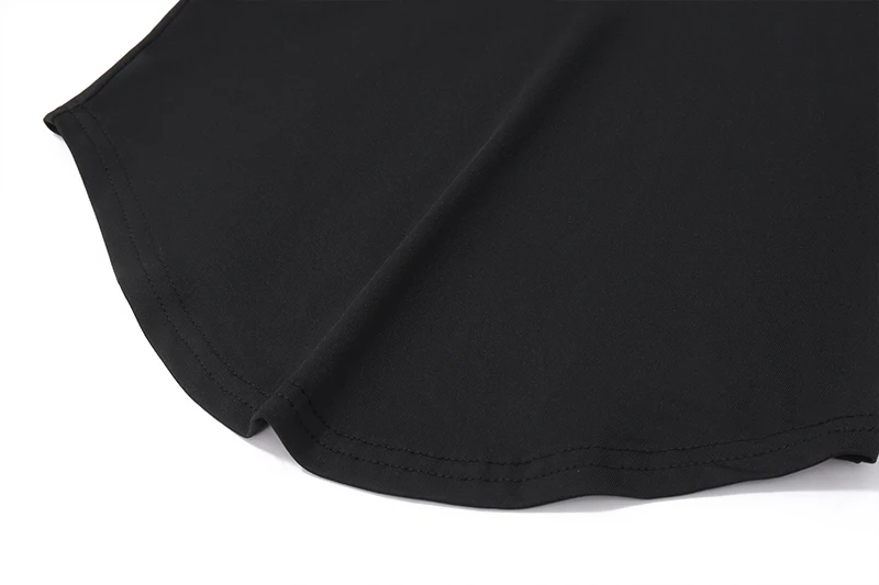 Polo-neck Skinny Stripe Crop Tops