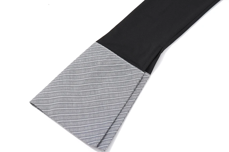 Polo-neck Skinny Stripe Crop Tops