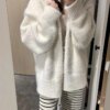 Casual White Knitted Cardigan