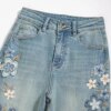 Loose flower Embroidery Jean