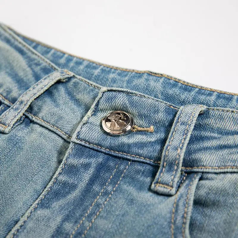 Loose flower Embroidery Jean