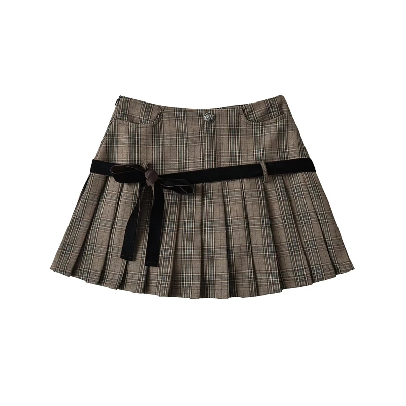Y2k A-line Pleated Mini Skirt