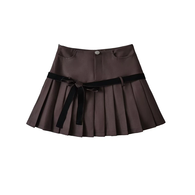 Y2k A-line Pleated Mini Skirt