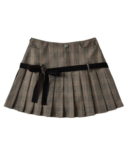 Y2k A-line Pleated Mini Skirt