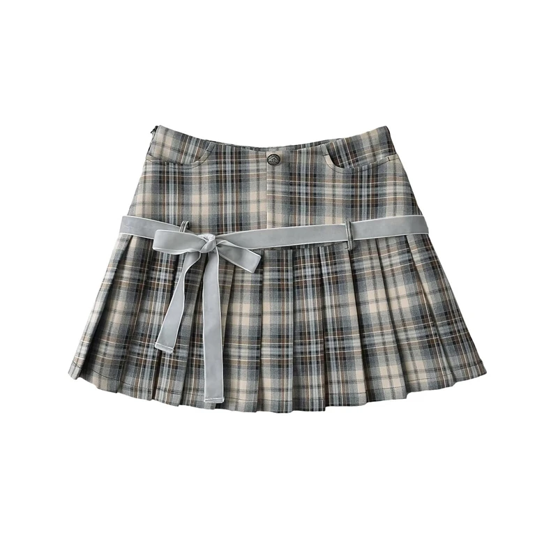 Y2k A-line Pleated Mini Skirt