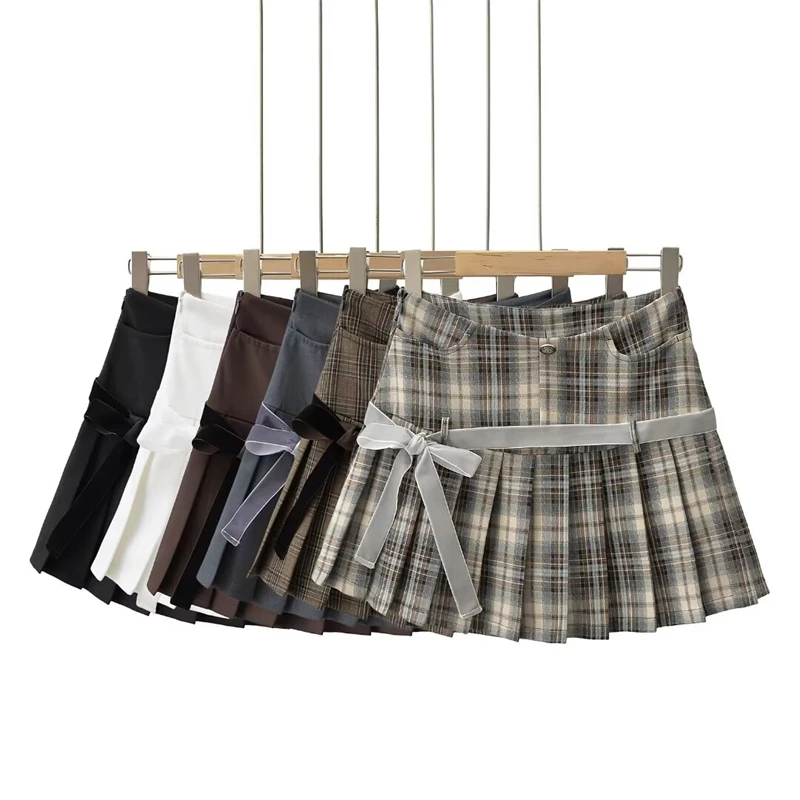 Y2k A-line Pleated Mini Skirt