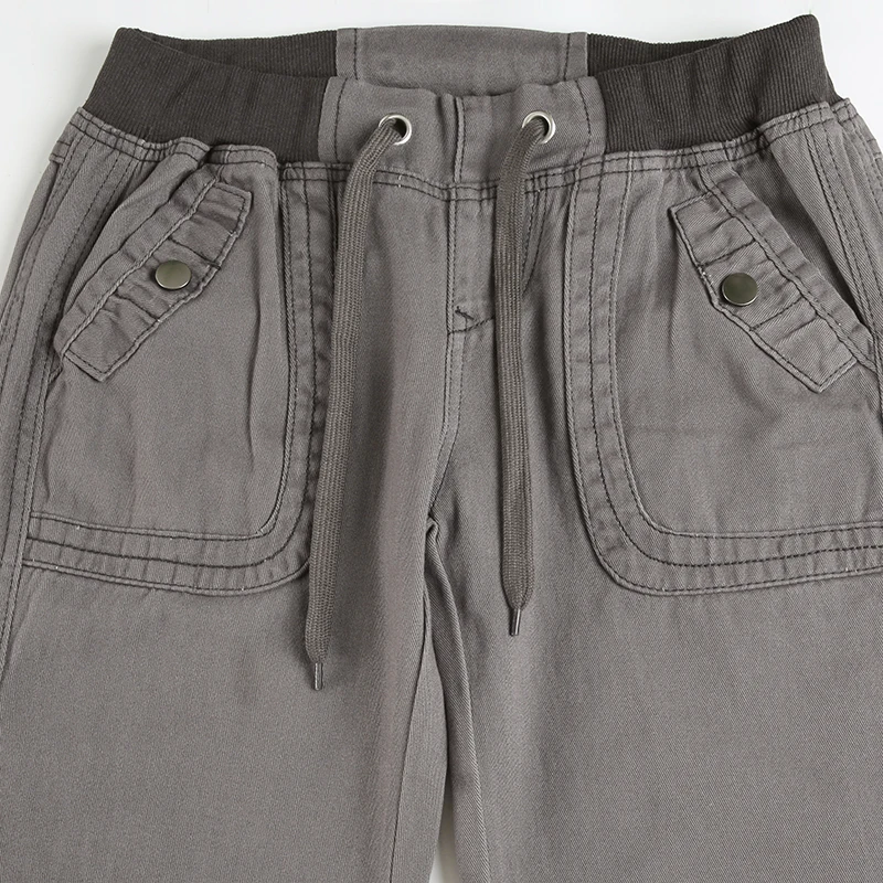 Downtown Girl Lace-up Mid-sied pant