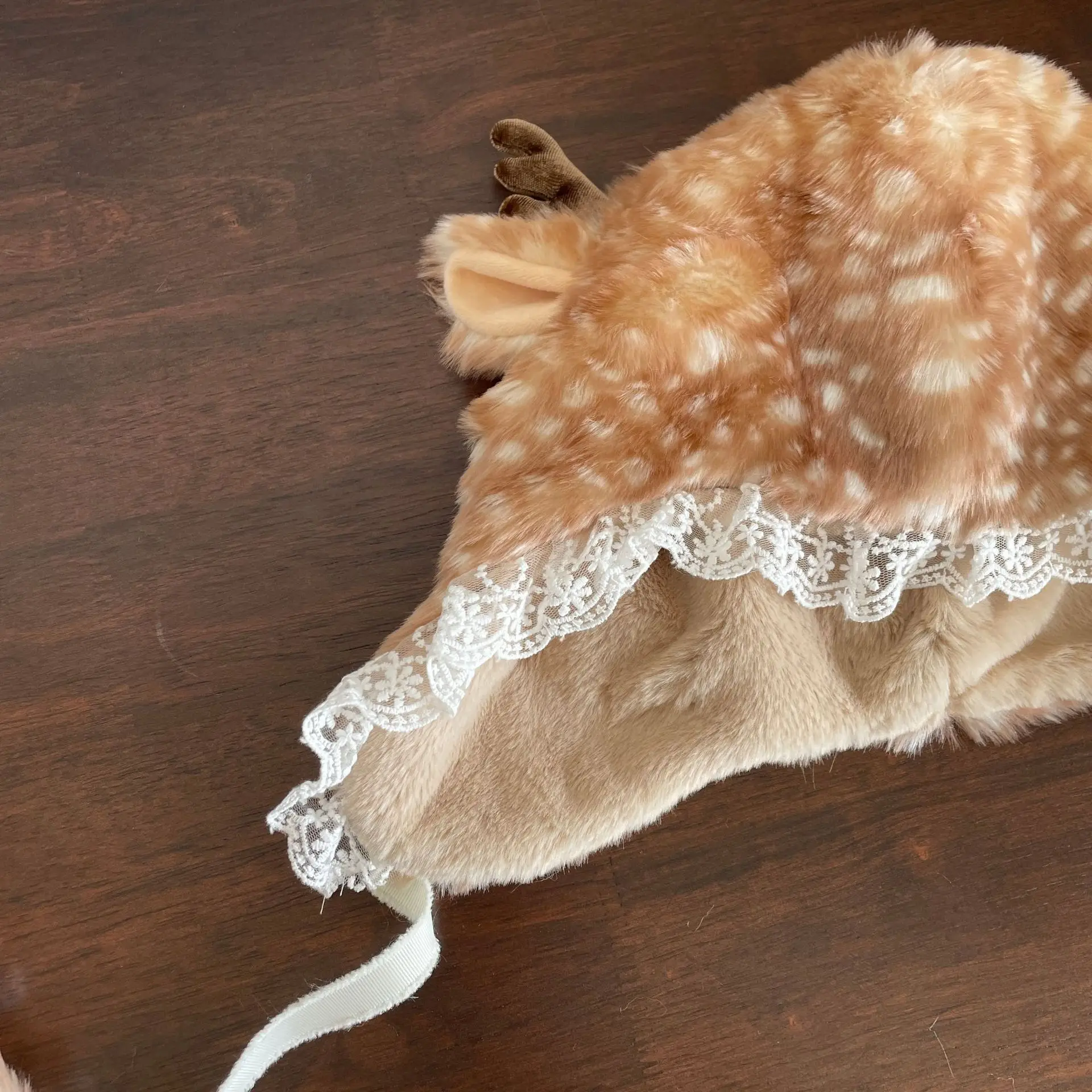 Plush Fluffy Hat Faux Fur Head-Winter Warm Ear leg warmers