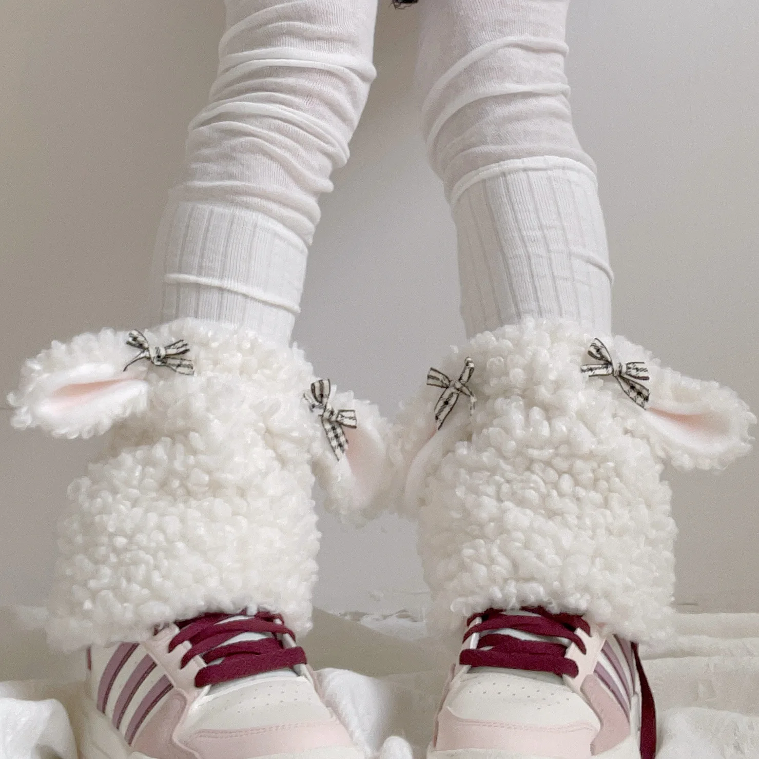 Plush Fluffy Hat Faux Fur Head-Winter Warm Ear leg warmers