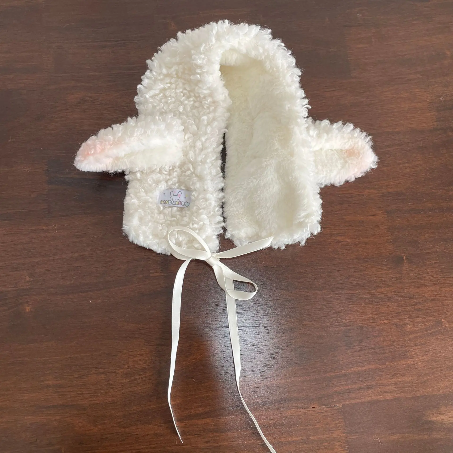 Plush Fluffy Hat Faux Fur Head-Winter Warm Ear leg warmers