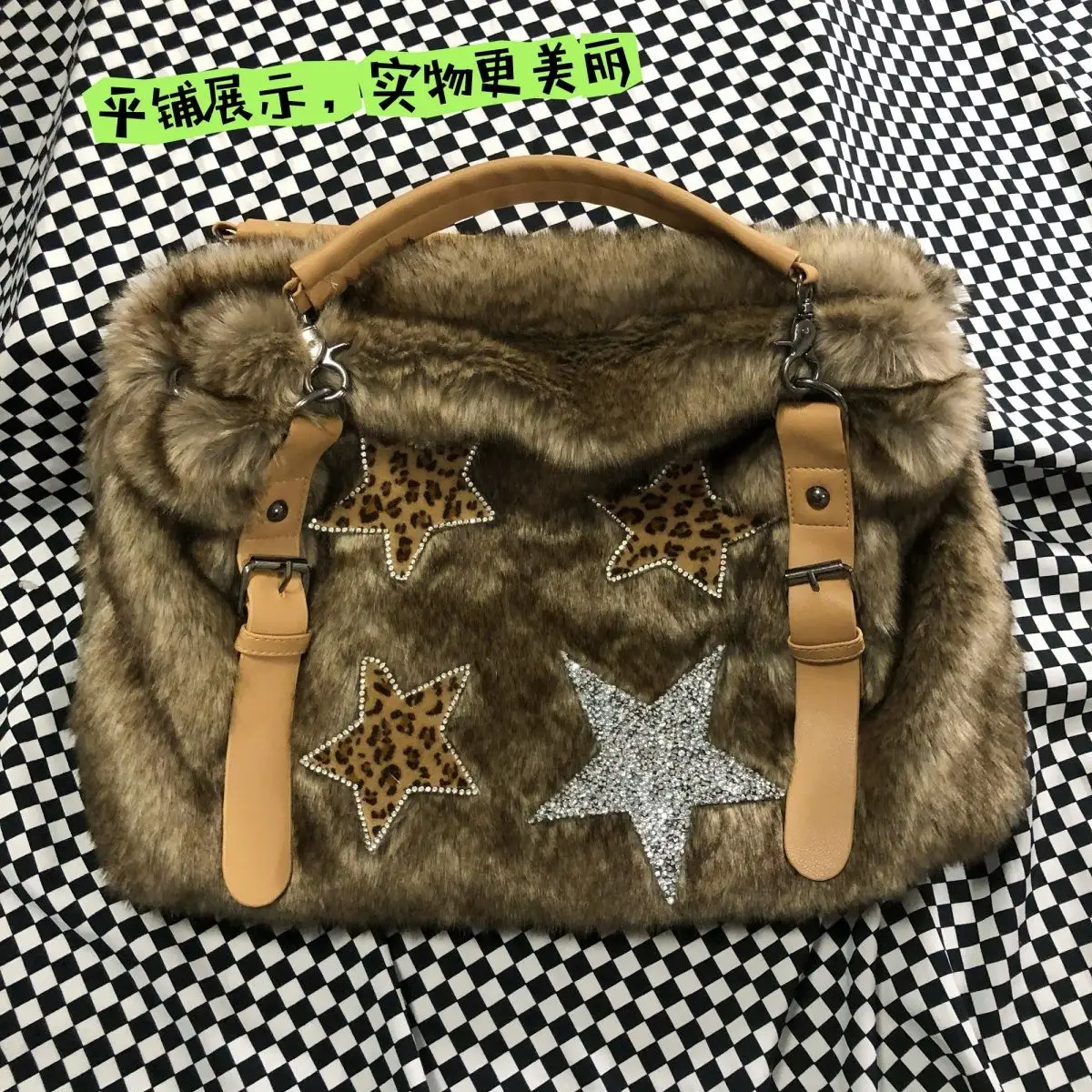 Large Capacity Crucifixion Rhinestone Handbag