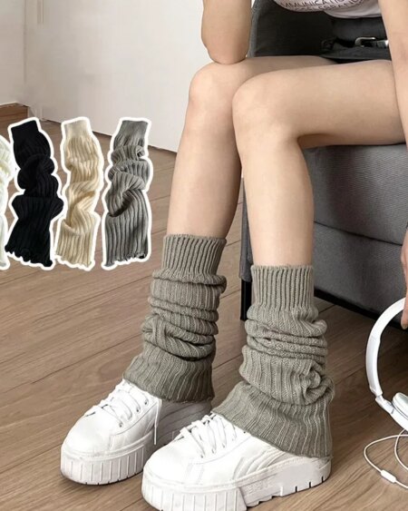 Thin Knitted Cosplay Heap Heap Leg Warmers