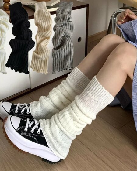 Thin Knitted Cosplay Heap Heap Leg Warmers