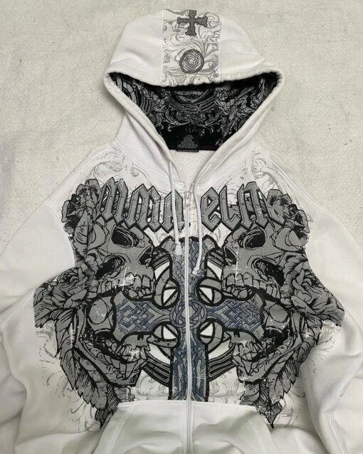 Personality Oversize Zipper Hoodie