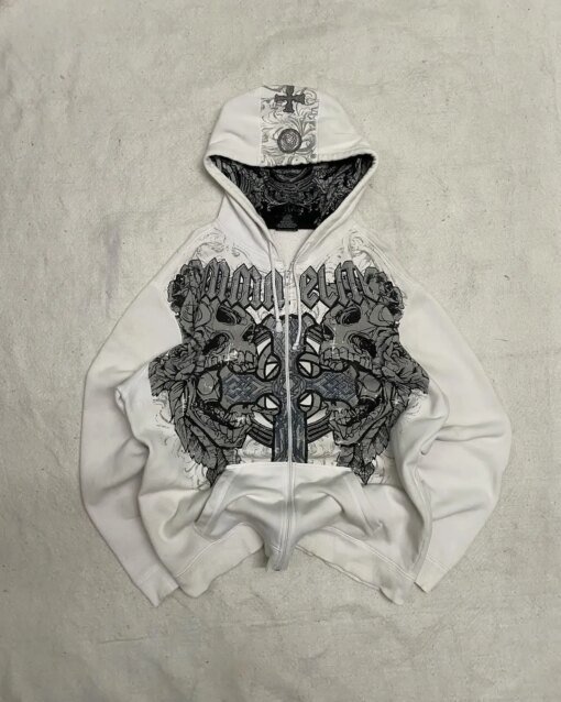 Personality Oversize Zipper Hoodie