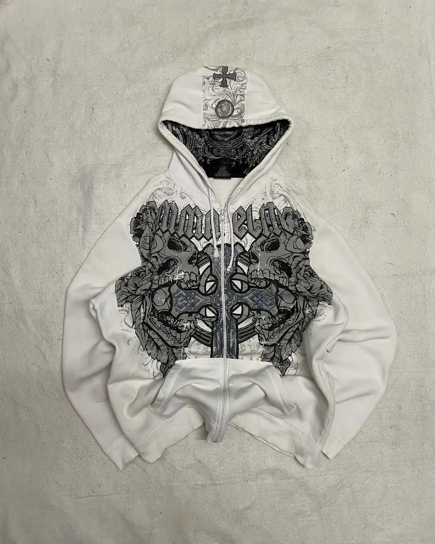 Personality Oversize Zipper Hoodie - Cherryourshop