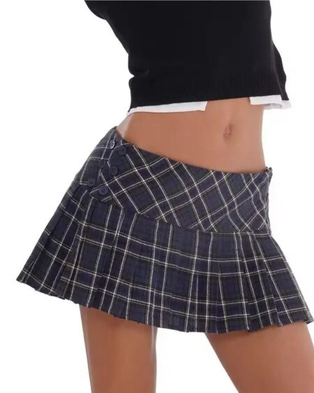 plaid skirts preppy style