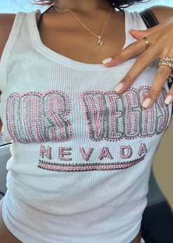 Las Vegas Fairy Print Tank Top