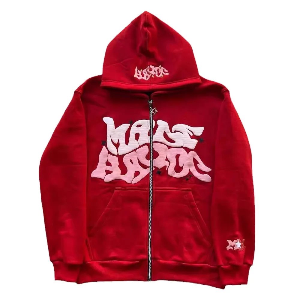 Colorful Letter Print Zipper Hoodie Colorful Letter Print Zipper Hoodie