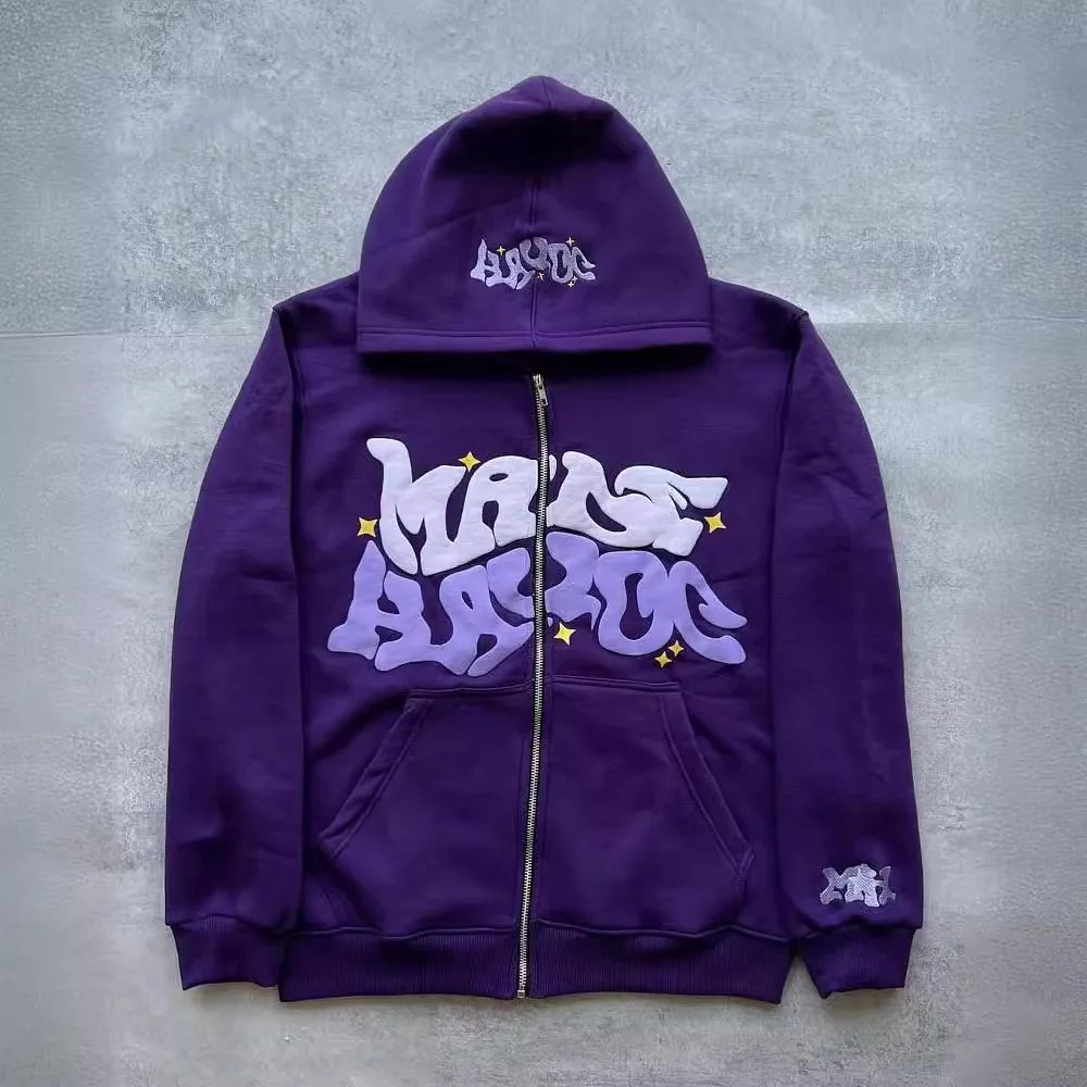 Colorful Letter Print Zipper Hoodie Colorful Letter Print Zipper Hoodie