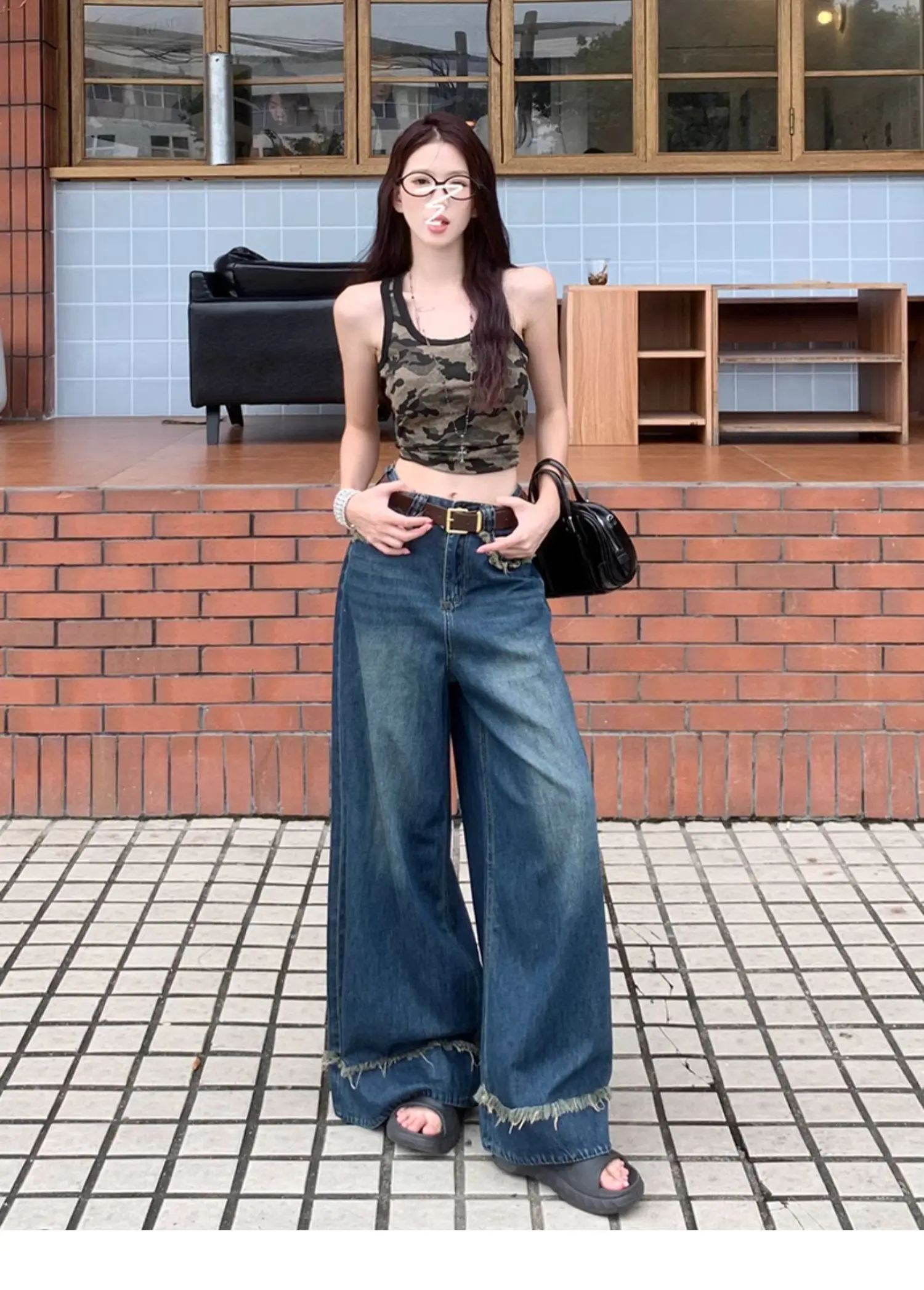 Teenage Drama Wide-Leg Jeans