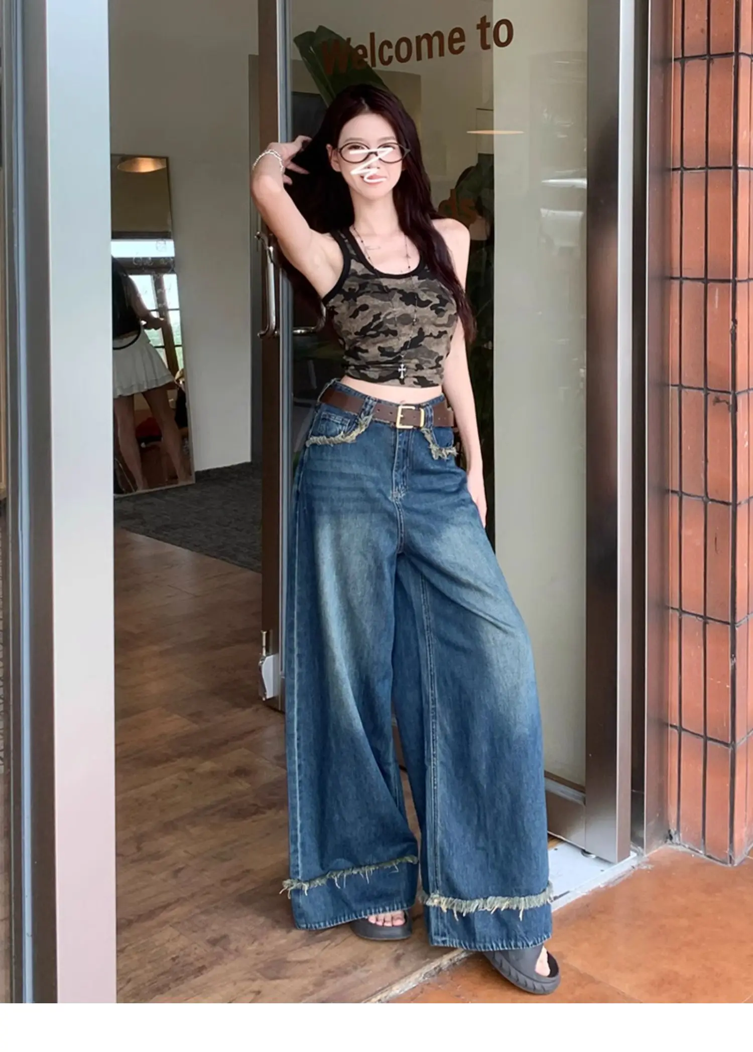 Teenage Drama Wide-Leg Jeans