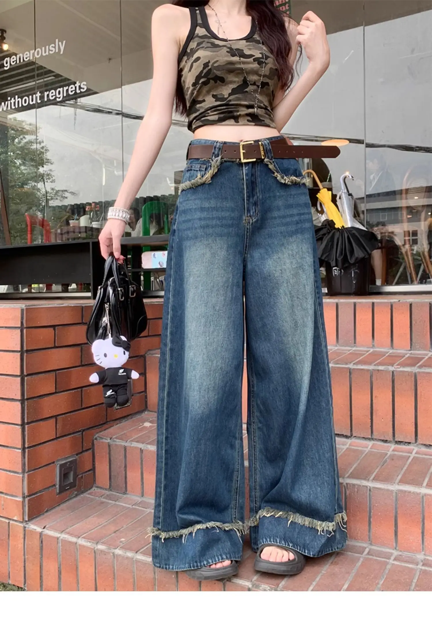 Teenage Drama Wide-Leg Jeans