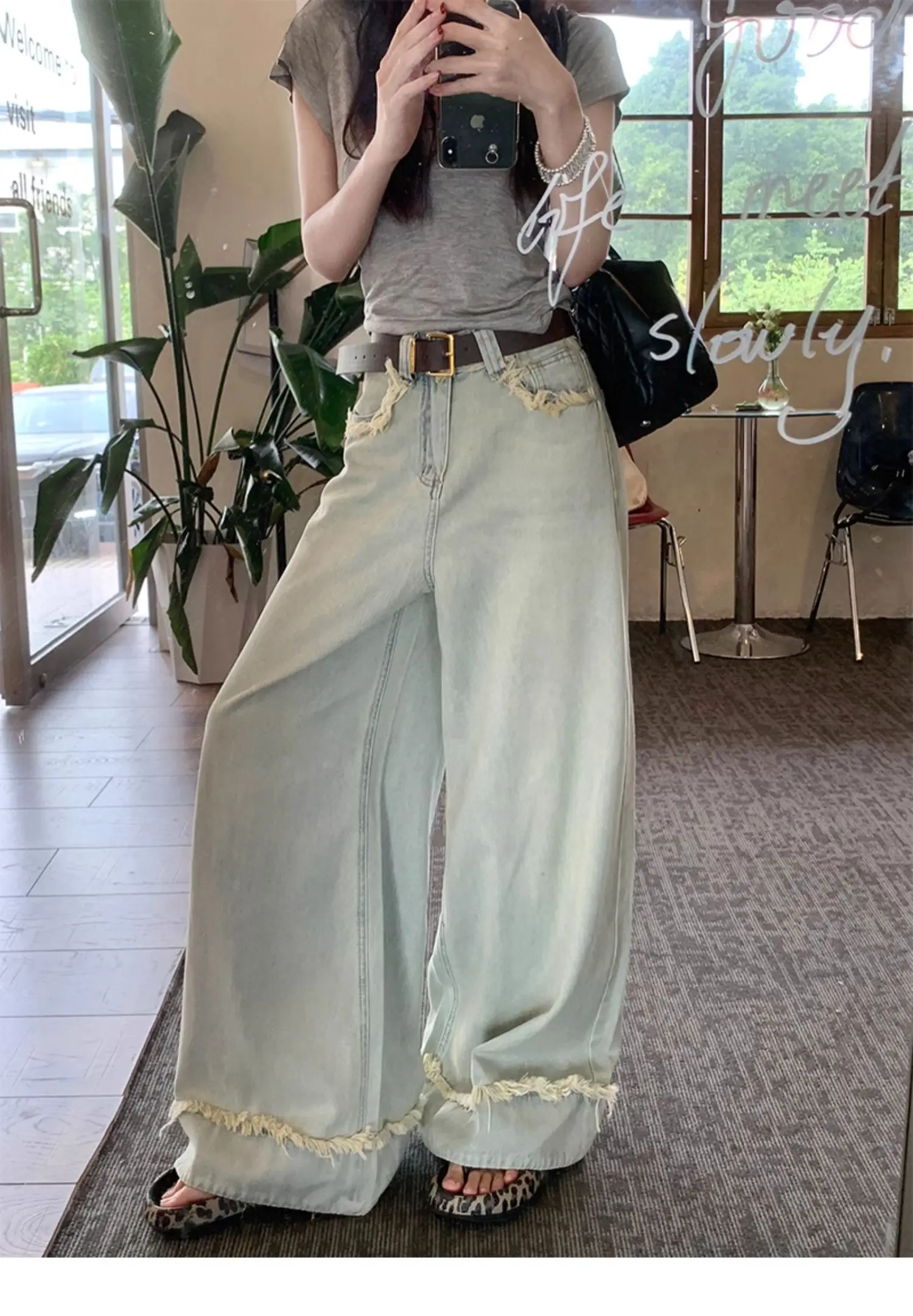 Teenage Drama Wide-Leg Jeans