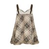 Preppy Aesthetic Plaid Mini Tank Dress