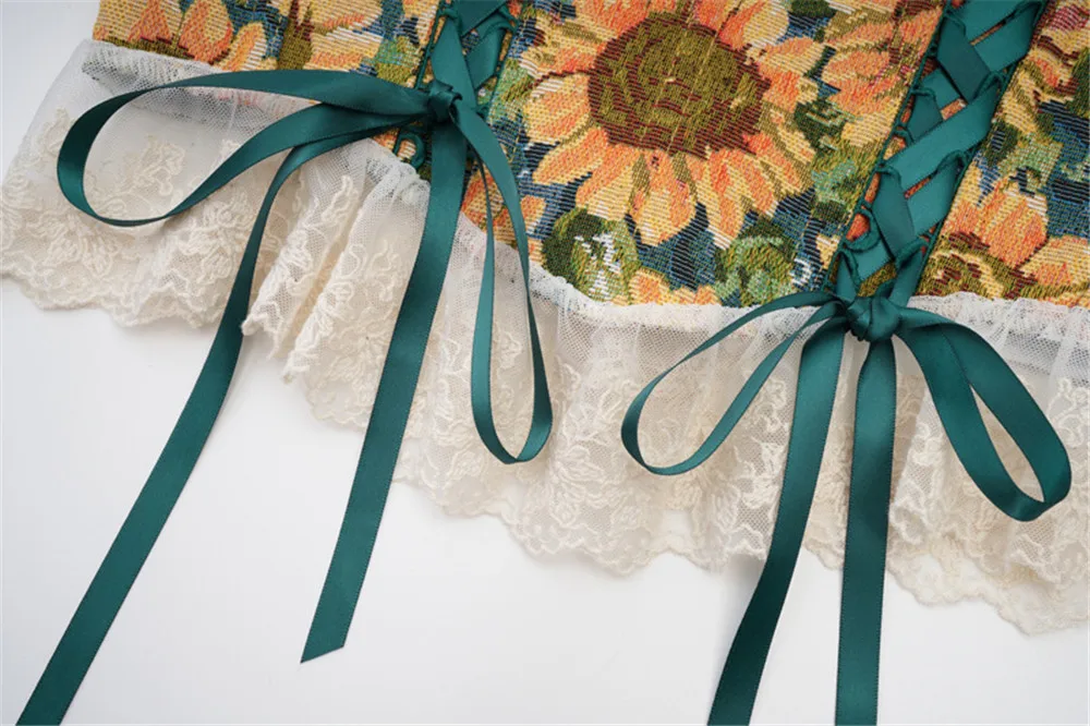 Sunflowers Corset Top