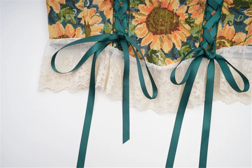 Sunflowers Corset Top