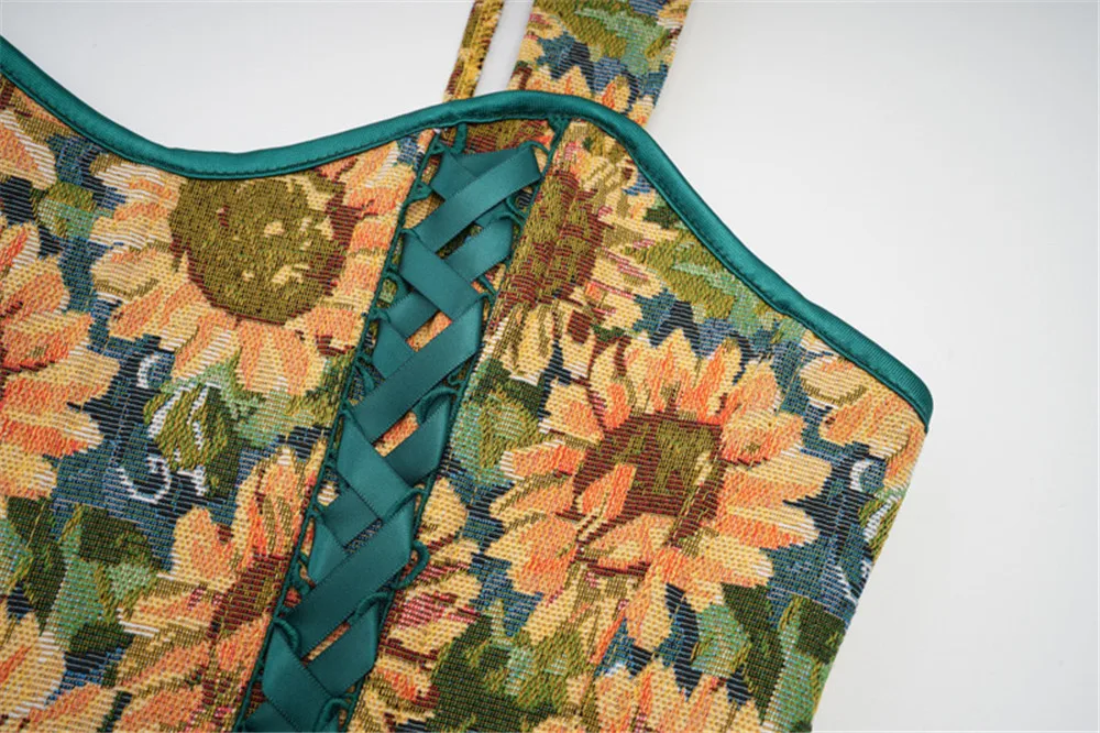Sunflowers Corset Top