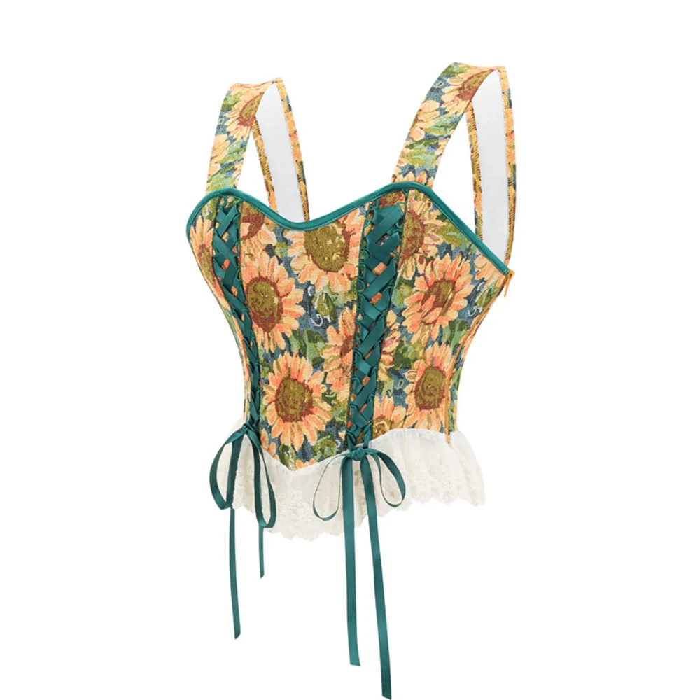 Sunflowers Corset Top