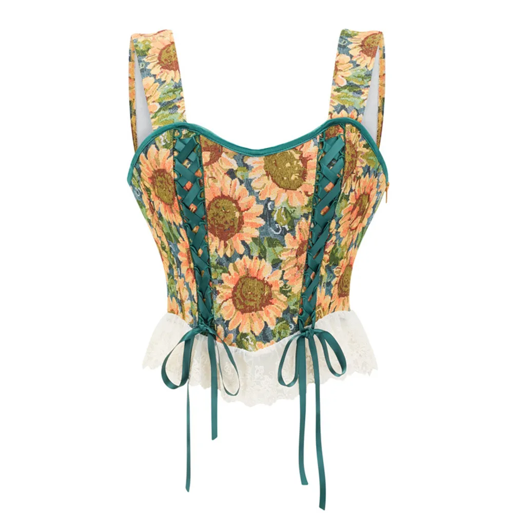 Sunflowers Corset Top