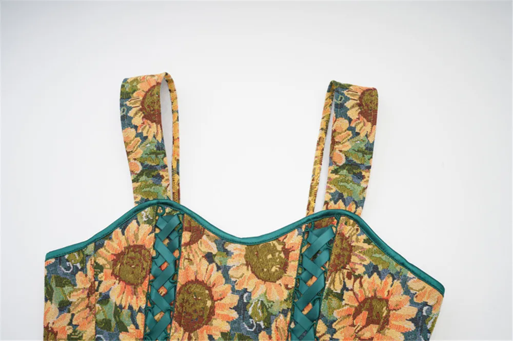 Sunflowers Corset Top