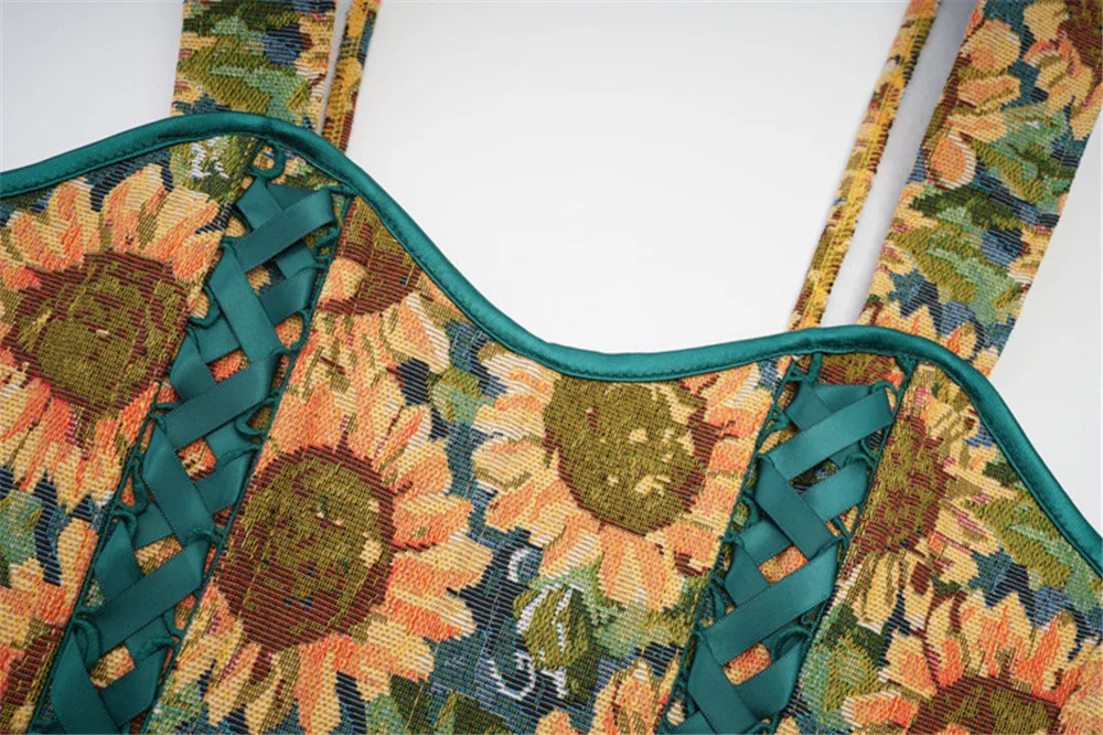 Sunflowers Corset Top