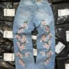 Vintage cherry blossom Embroidery Baggy jeans