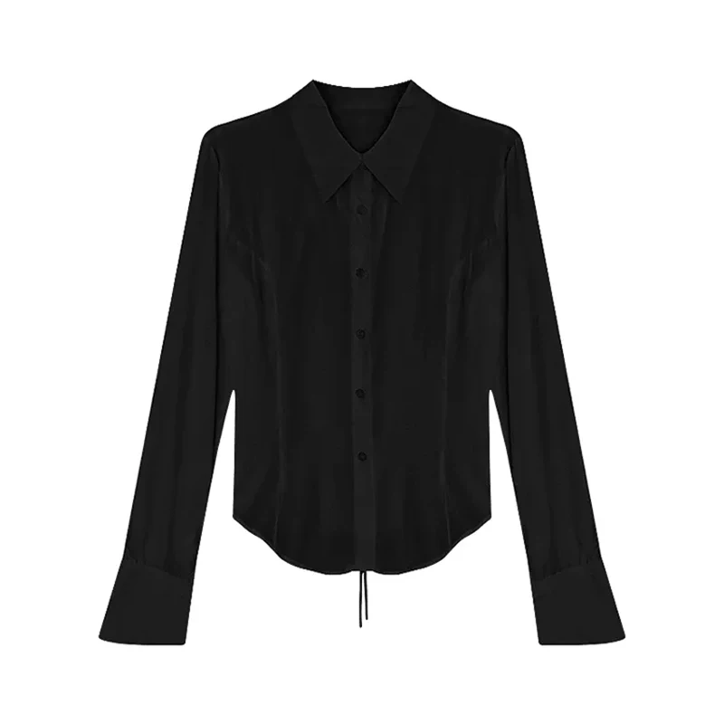 Bandage Flared Sleeve Blouse